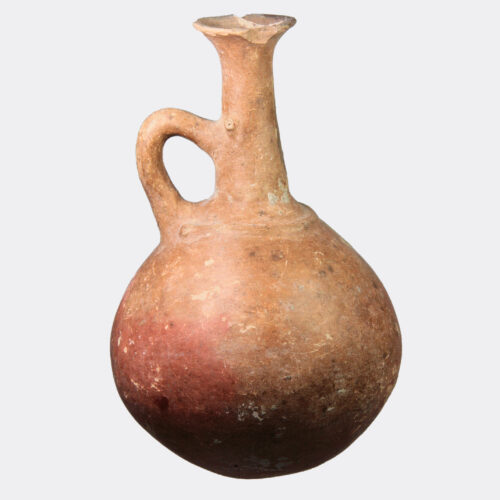 Cypriot Antiquities - Cypriot Bronze Age pottery jug with applied decoration