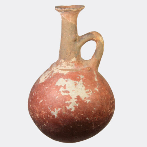Cypriot Antiquities - Cypriot Bronze Age pottery jug with applied decoration