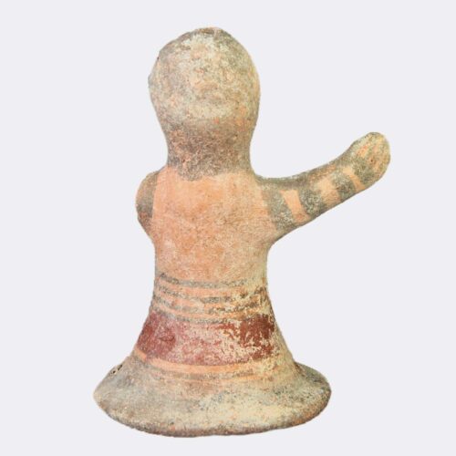 Cypriot Antiquities - Cypriot painted pottery warrior marionette