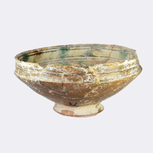 Byzantine Antiquities - Byzantine sgraffito glazed pottery bowl